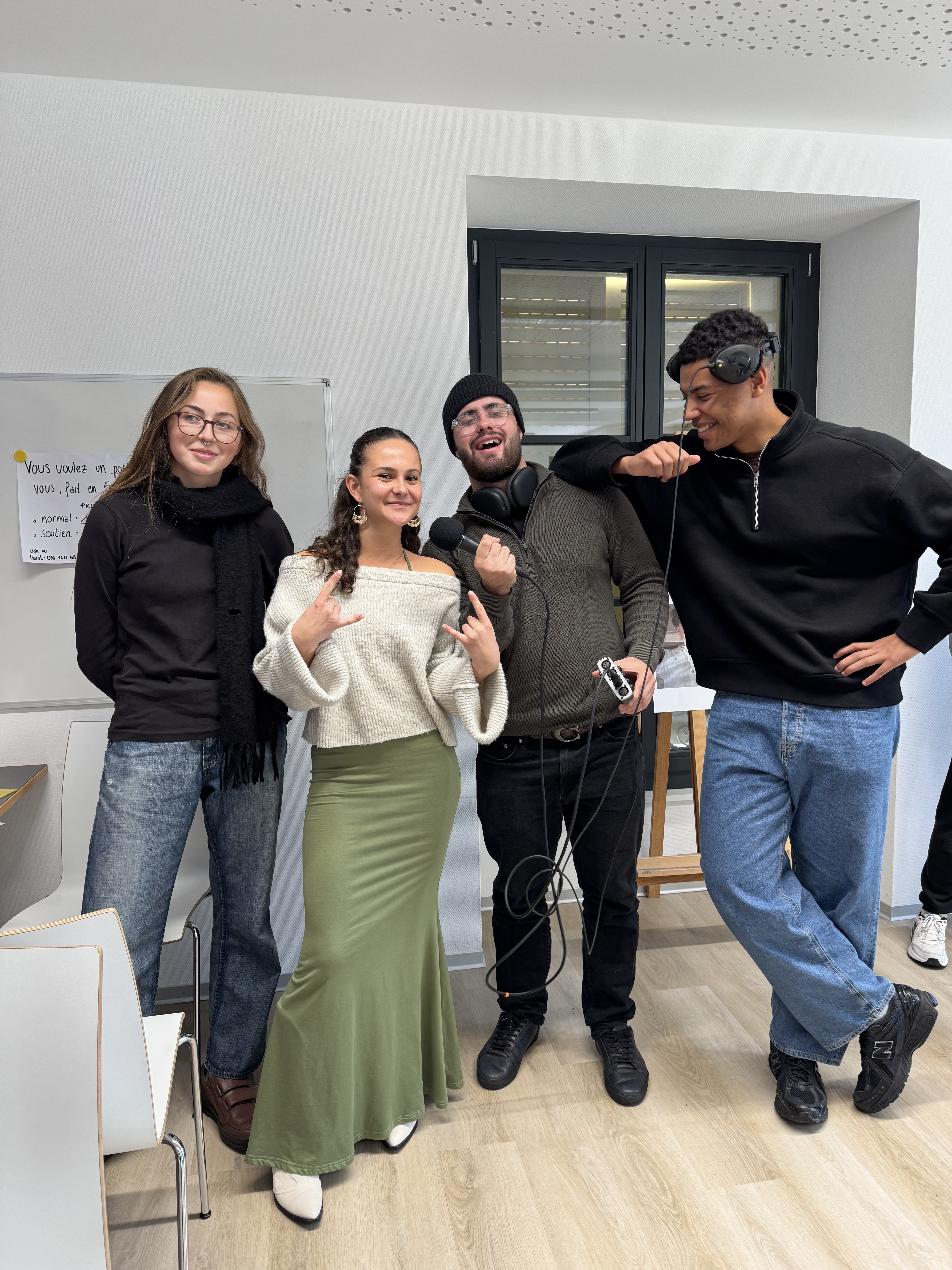 L'équipe RecBulle en studio